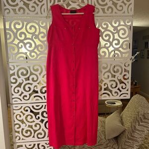 Liz Claiborne Sport Hot Pink Maxi Dress